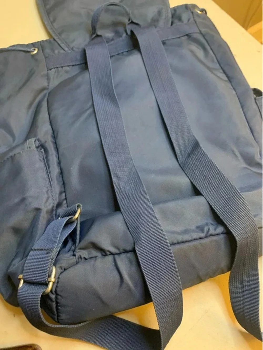 Vintage Fila navy blue back pack with pockets